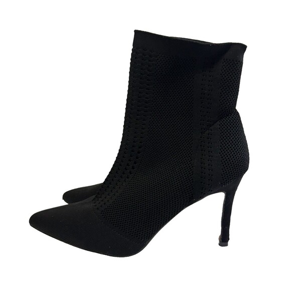 Catherine Malandrino Donito Black Knit Pointed Toe Ankle Booties Women’s 9 - Picture 3 of 10